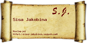 Sisa Jakobina névjegykártya